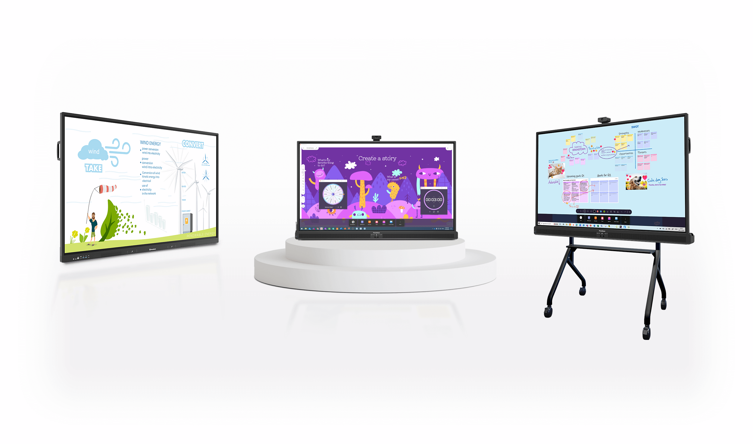 Interactive display panel for education