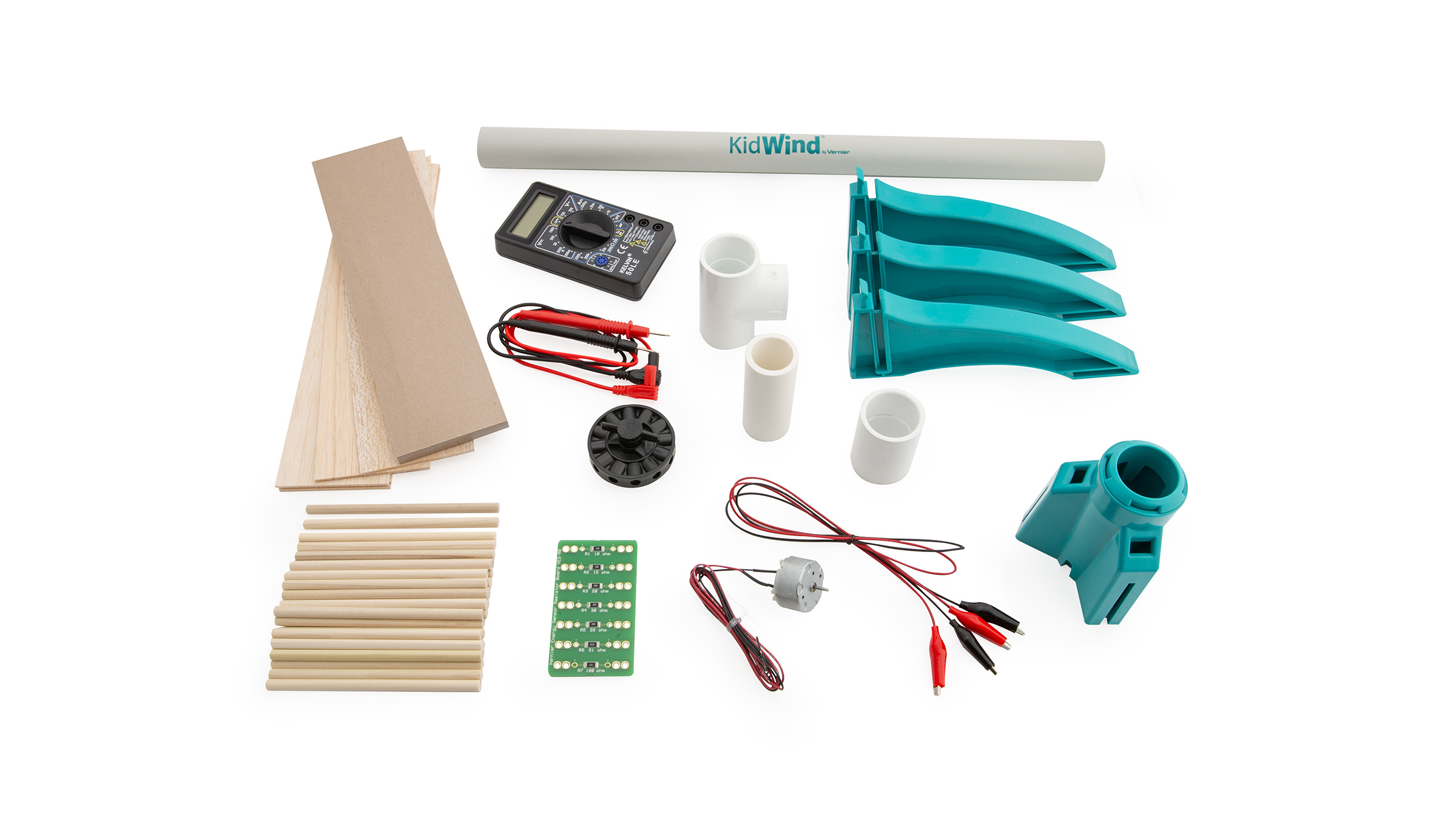 KidWind Introductory Workshop Kit with Multimeter